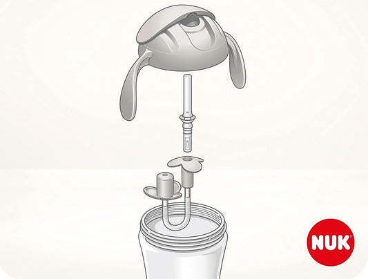 NUK Motion Cup anti-lekbeker met flexibel rietje 8 m+