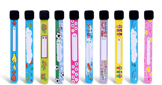TSHAOUN wasserdichte SOS-Armbänder für Kinder, 20 Stück