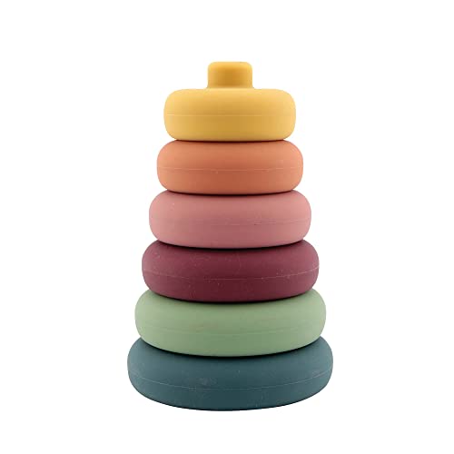 Nuby turn de construit din silicon, 6+