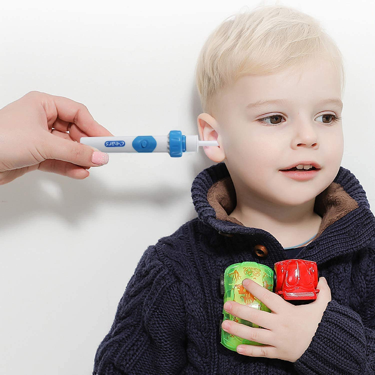 C-EARS dispozitiv electric pentru curățarea urechilor + husă și periuță