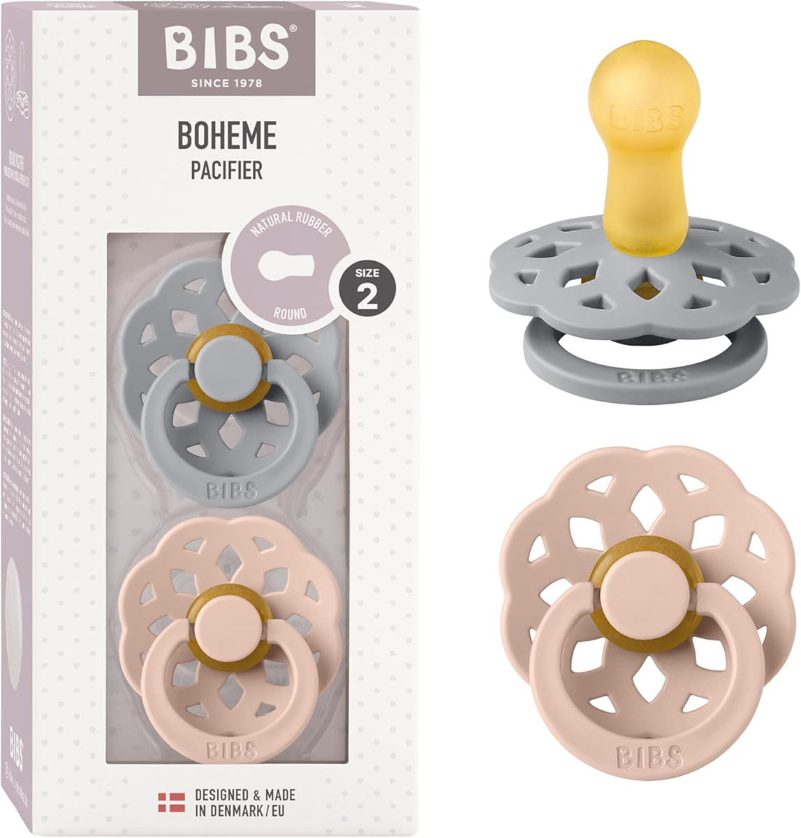 BIBS BOHEME chupetas 2pack 6m+