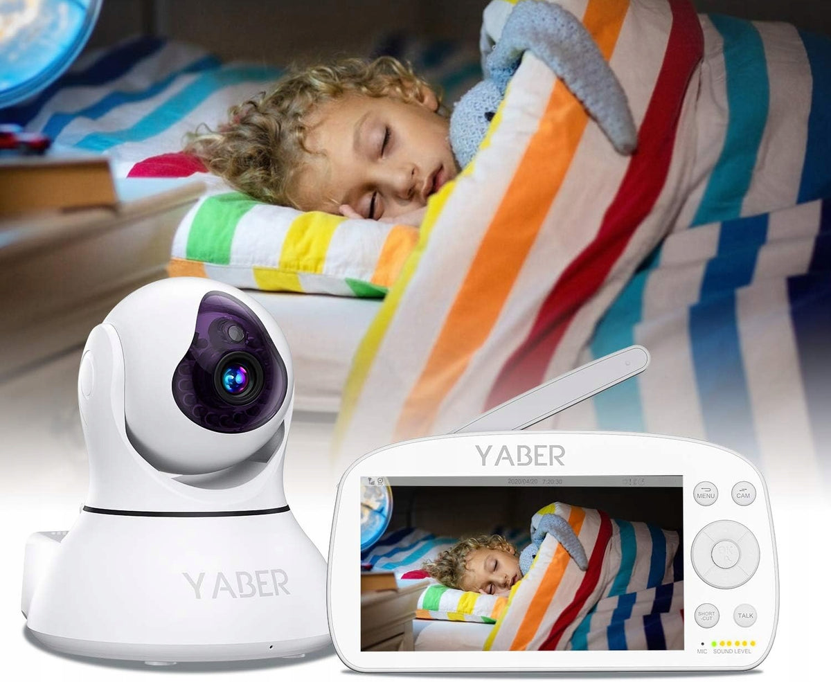 YABER zdalnie sterowana cyfrowa niania elektroniczna 5,5" IPS FHD