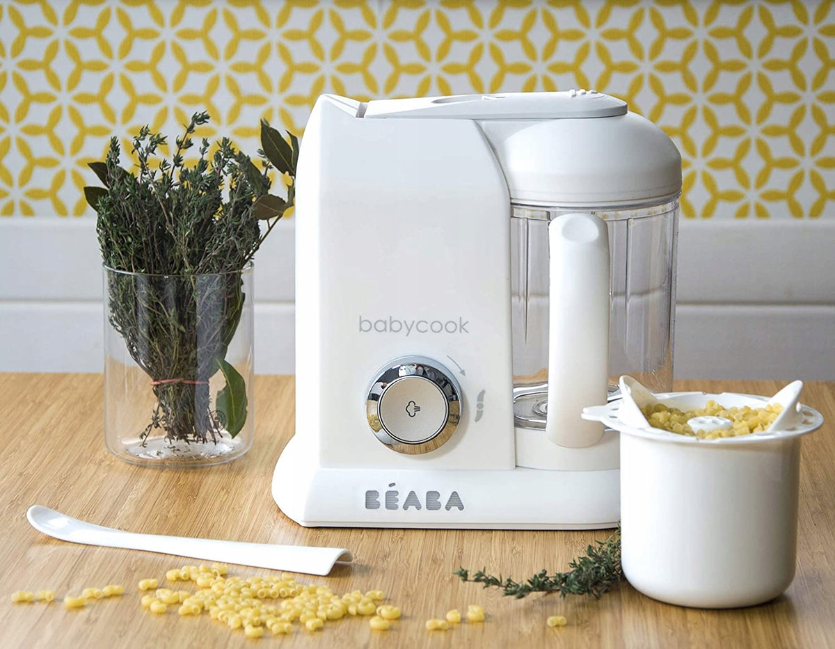 BEABA Babycook ROBOT KUCHENNY 4w1 parowar, mikser, biały, BPA free, z akcesoriami
