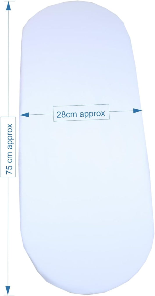 BABYPREM σεντόνι με λάστιχο για καλάθι Μωυσή 76x28 εκ. x2
