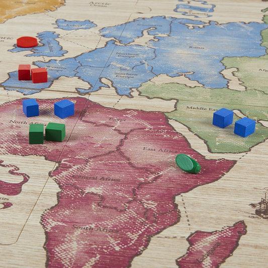 HASBRO Risk gra strategiczna drewniane plansza i pionki J. FRANCUSKI