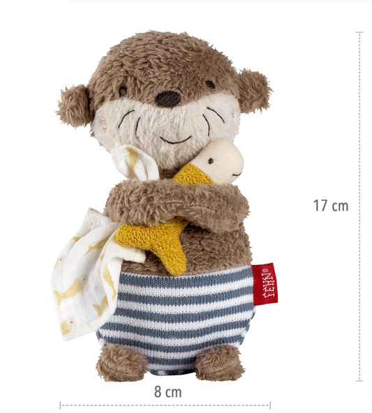 FEHN pluche knuffelspeeltje voor baden OTTER 17 cm
