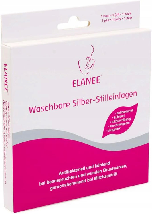 ELANEE Stilleinlagen aus Wolle mit Silber