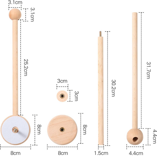 LET'S MAKE suporte de madeira giratório para carrossel de berço