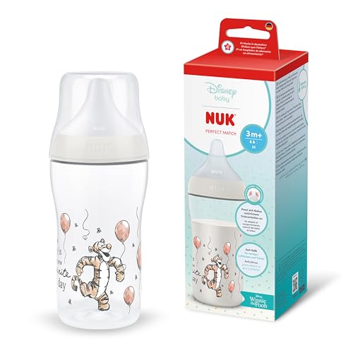 Biberón anticólicos NUK Perfect Match 260 ml 3m+ Disney Tigre