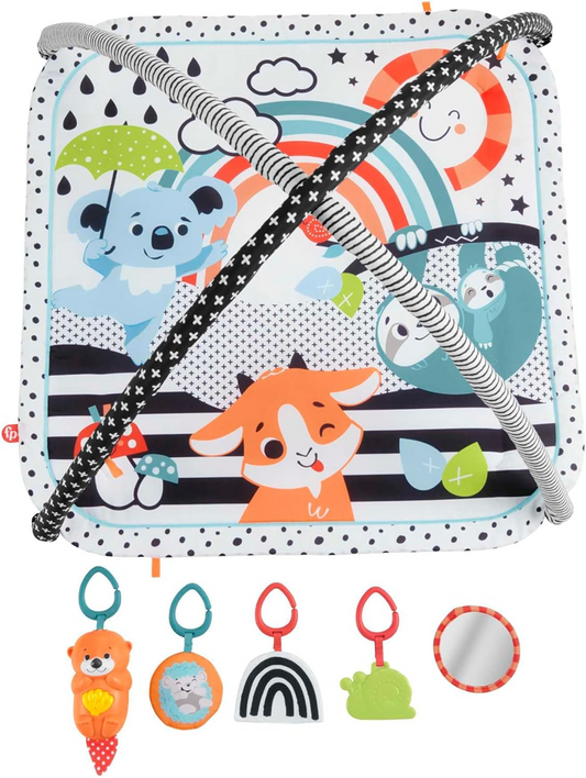 FISHER-PRICE tapis d'éveil 3-en-1 + jouets