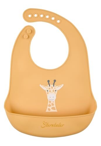 STERNTALER bavoir en silicone avec poche, réglable, SANS BPA