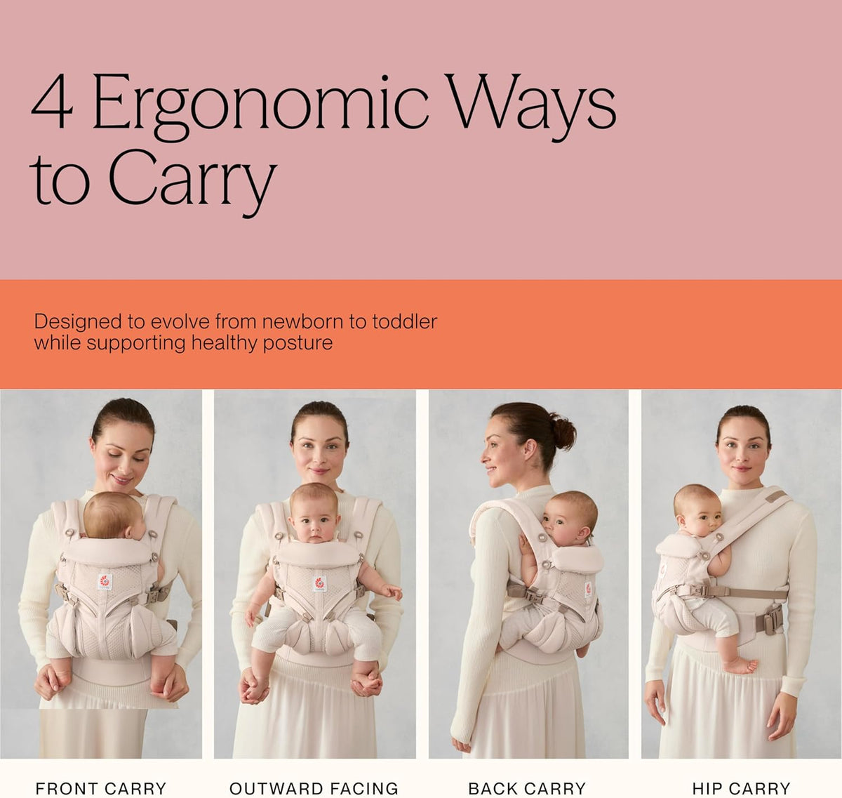 ERGOBABY OMNI 360 ergonomikus hordozó 3,2-20,4 kg