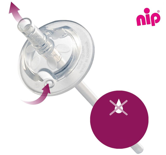 NIP Straw Cup hrnek s brčkem 330 ml 12 m+ ŽIRAFY