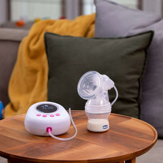 CHICCO Naturally laktator elektryczny różowy, dwufazowy, używany, z oryginalnym opakowaniem