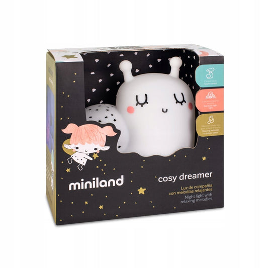 MINILAND Cosy Dreamer szilikon éjszakai lámpa CSIGA 12,3 12 db,3 cm
