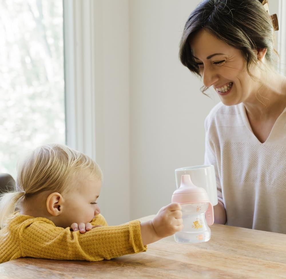 MAM Learn To Drink Cup kubek niekapek z ustnikiem 190 ml 6 m+ KOT