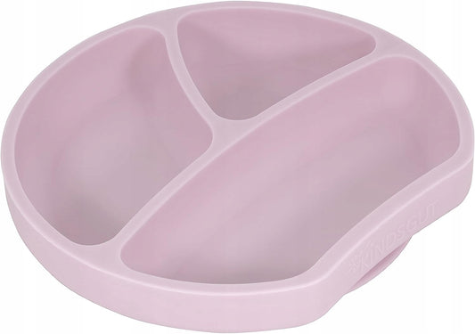 KINDSGUT assiette en silicone avec ventouse, 3 compartiments
