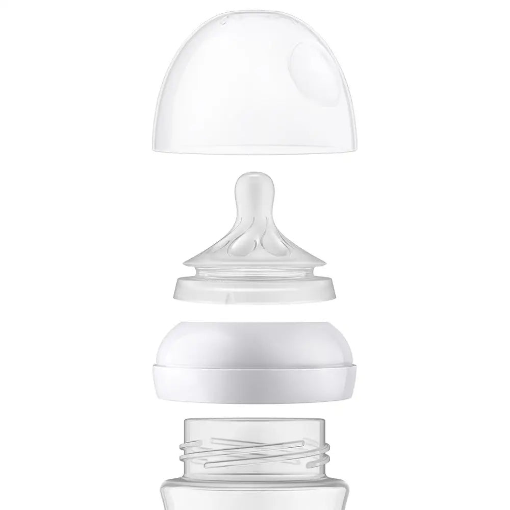 PHILIPS AVENT Natural Response szklana butelka 120 ml 0+ smoczek 2