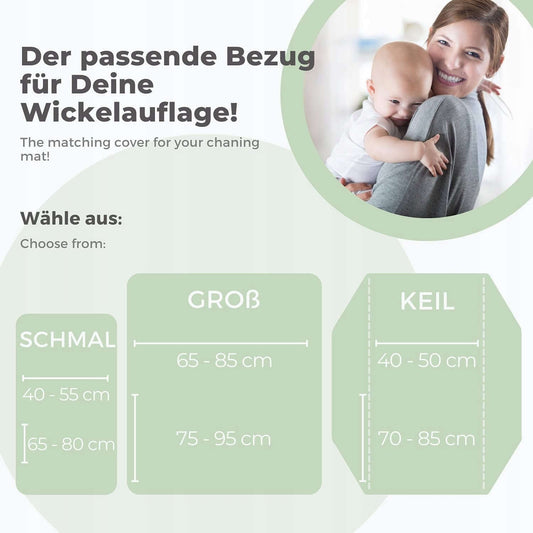 LILLY AND BEN 2x pokrowiec frotte na przewijak, szaro-biały, 40-55 x 65-80 cm, bawełna, nowy po zwrocie