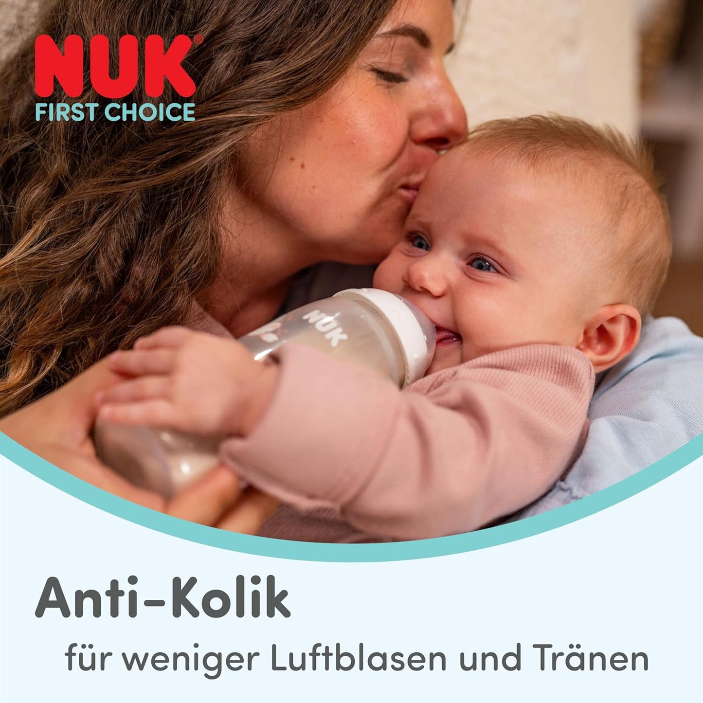 NUK First Choice bottle nipples from 6 months, Flow Control, 2 pcs.
