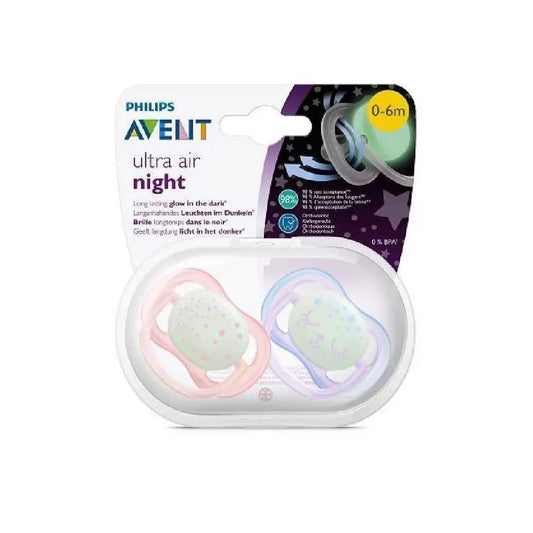 PHILIPS AVENT Ultra Air Night suzete x 2 6-18 luni