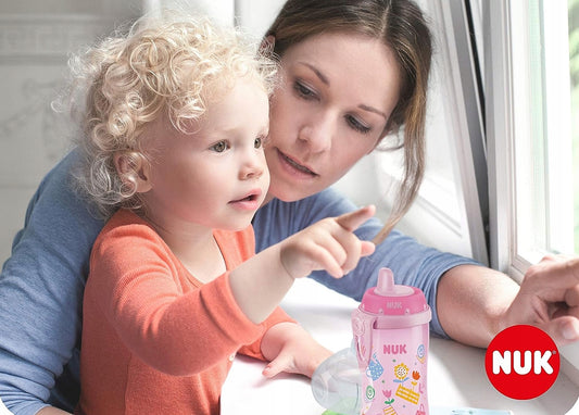 NUK Kiddy Cup FLASKA med klämma 300 ml