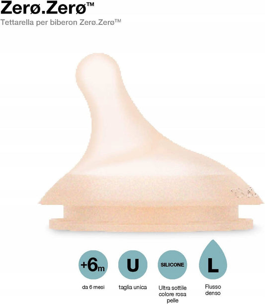 SUAVINEX Zero Zero tétine pour biberon x2 6m+