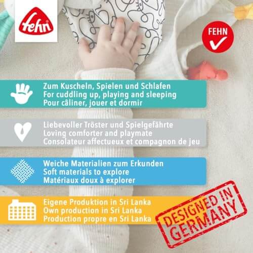 Fehn Bird muszlin alvókendő, 0+