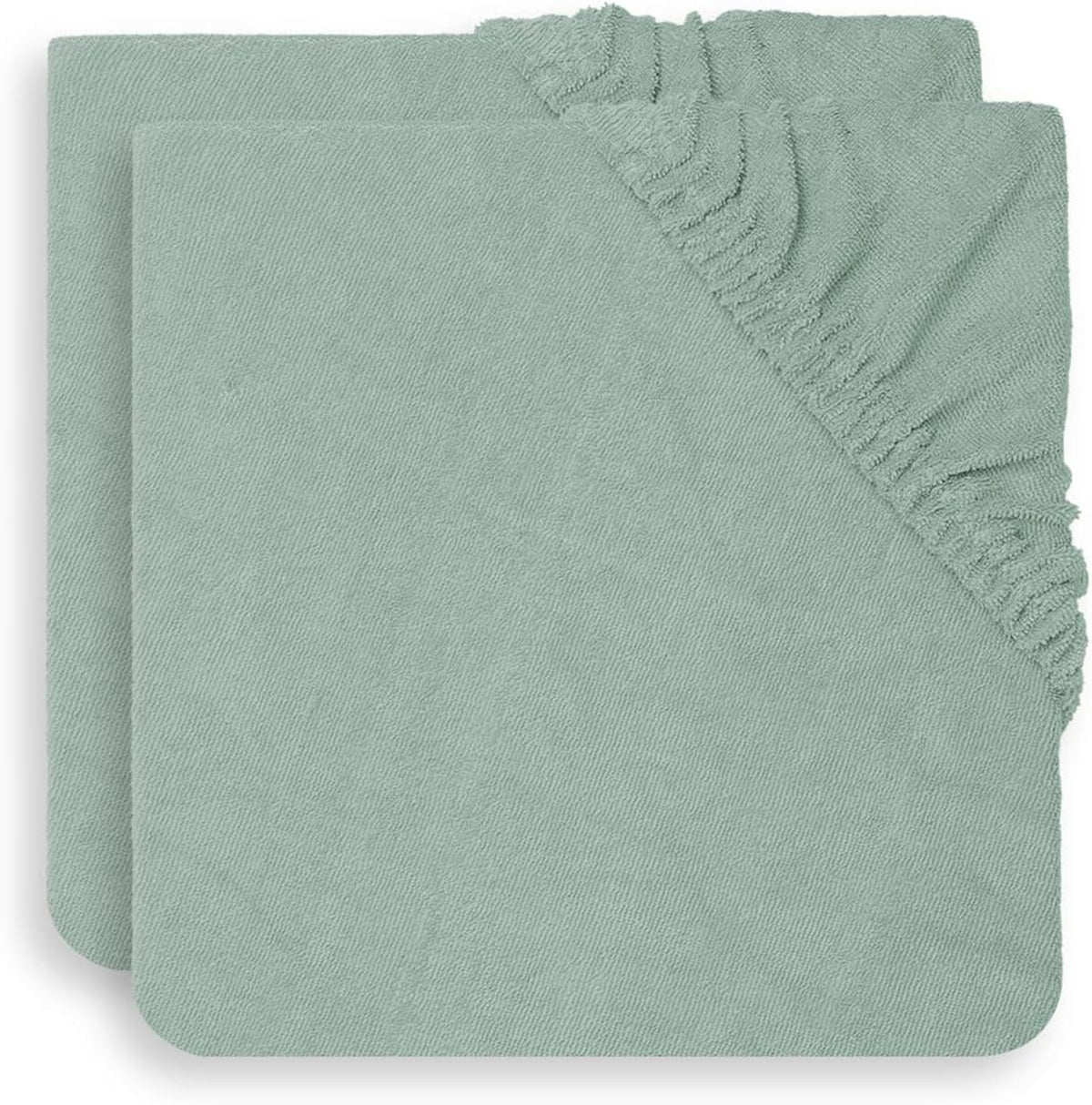 JOLLEIN pokrowiec na przewijak 50x70 x2, szary, miękki frotte, używany, 2 sztuki