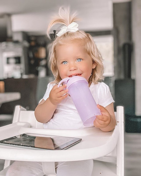 TWISTSHAKE Straw Cup kubek niekapek ze słomką 360 ml 6 m+