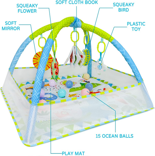DR.RAPETI tapis d'éveil + jouets