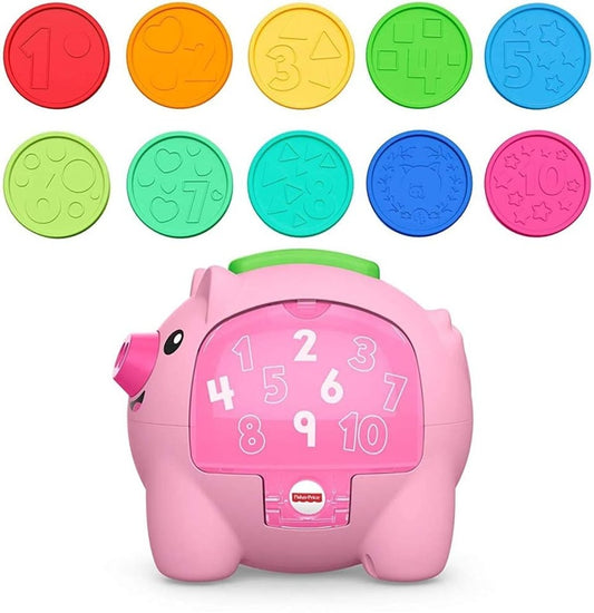 FISHER-PRICE interactieve spaarvarken beweging en geluiden ENGELS