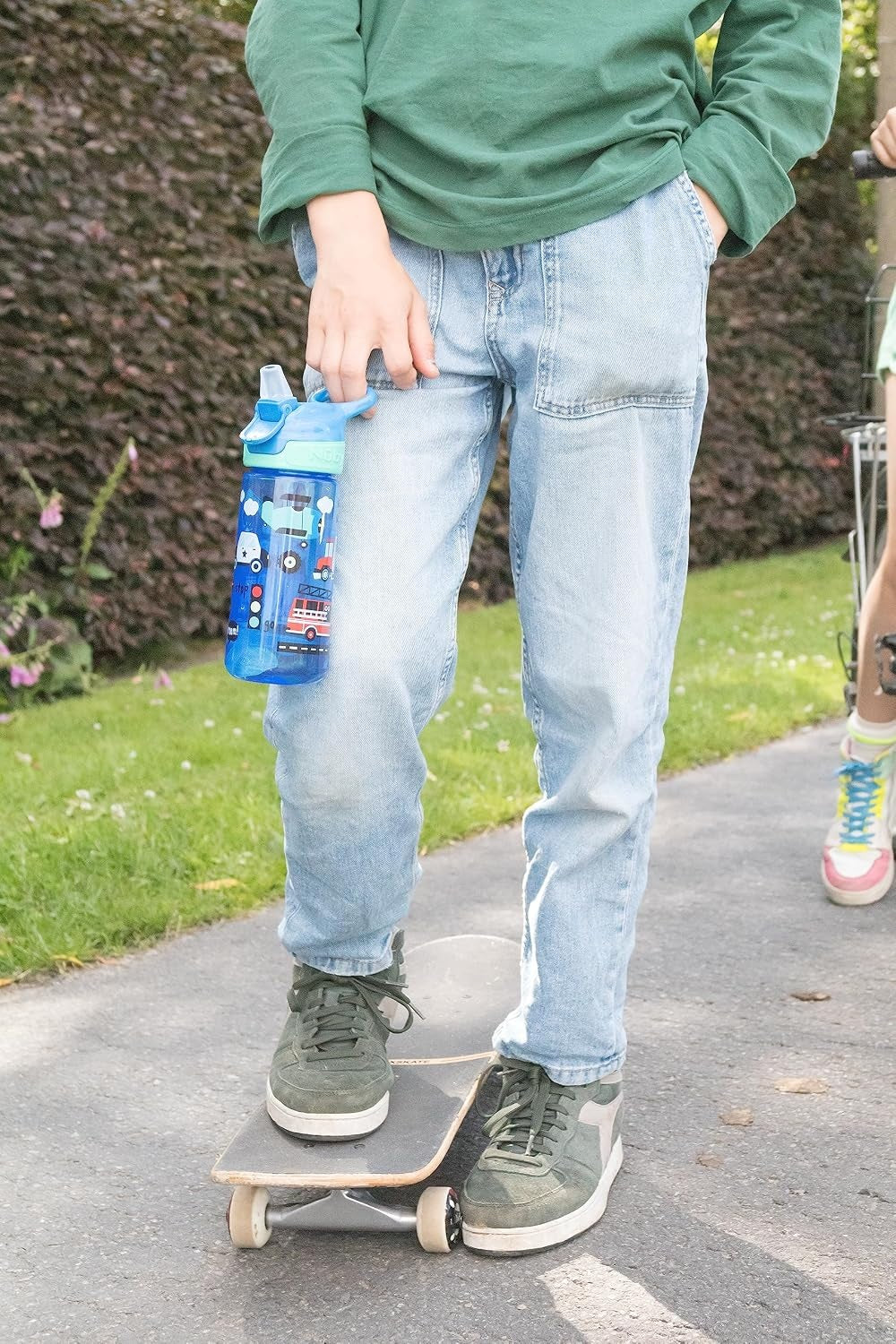 NUBY Flip-it Tritan-Trinklernbecher mit Strohhalm und Mundstück 3 l+ 360 ml