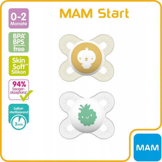 MAM START nyugtató cumi 0–2 hónap + doboz
