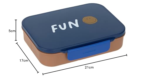 LÄSSIG Little Gang Smile lunchbox voor ontbijt met bento-vakjes