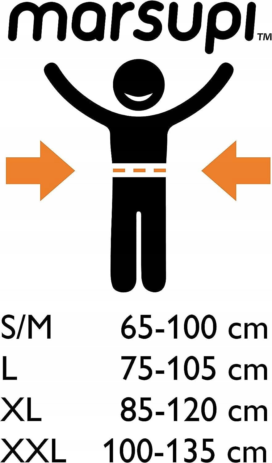 MARSUPI 2.0 ergonomische Babytrage S/M 3,5 - 15 kg