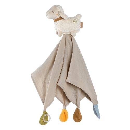 FEHN NATUR Little Sheep comforter with pacifier clip
