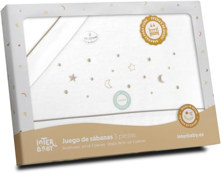 Interbaby Estrellas Luna – komplet pościeli w opakowaniu