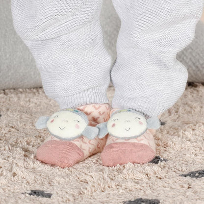 FEHN Meeresbewohner Babysöckchen mit Rassel 0-12 Monate