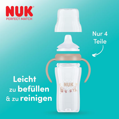 Cană anti-picurare NUK Perfect Match 150 ml 6m+ LUMINEAZĂ ÎN ÎNTUNERIC
