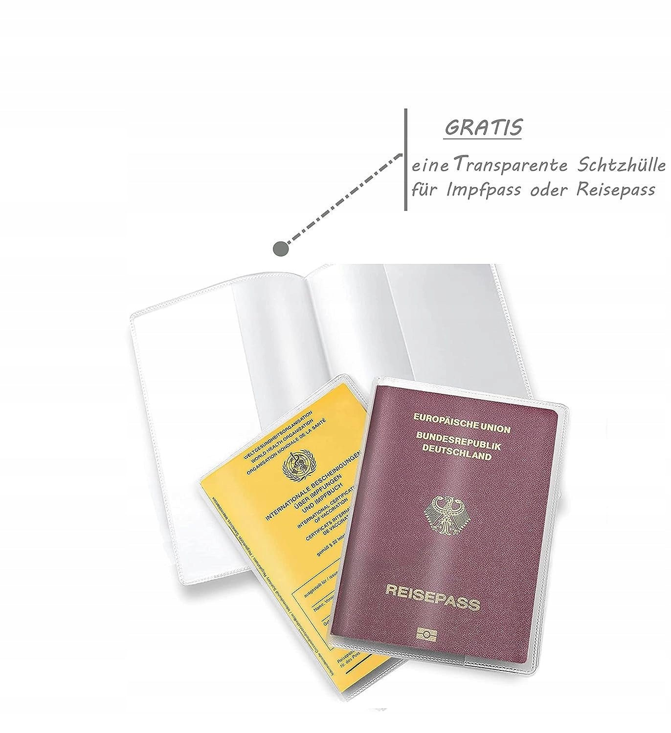 LEYMOON organiser for documents, vaccination card