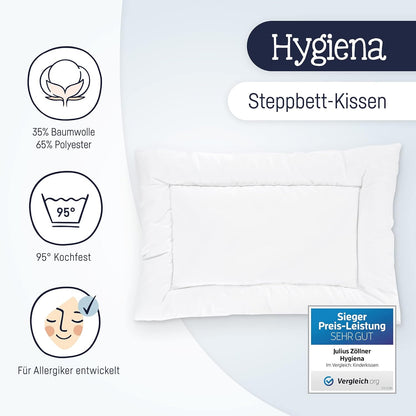 JLUIUS ZOLLNER Hygienainfant pillowquilt dimensions 40 x 60 cmFilling: soft polyester fleece, pillowcase: 100%