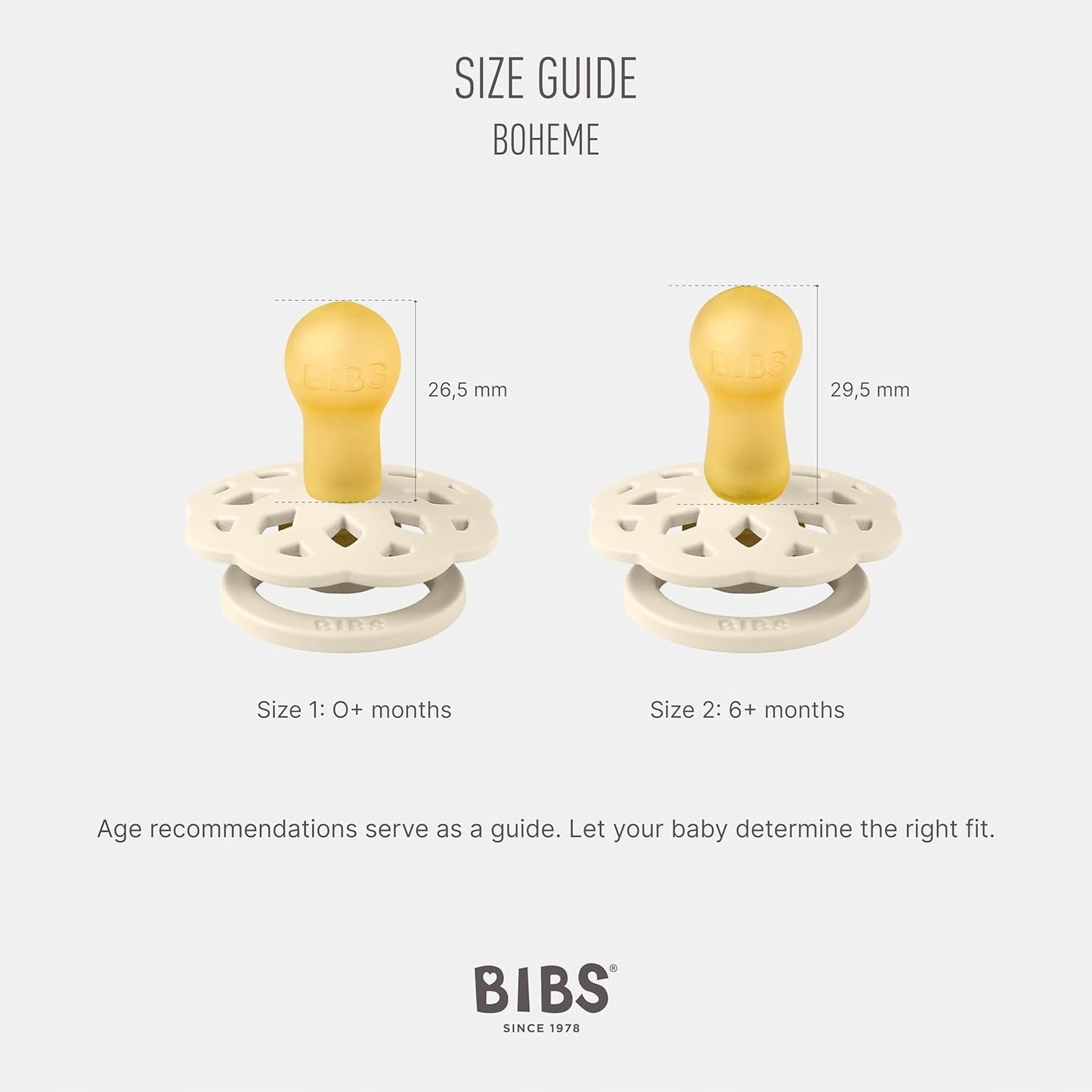 BIBS BOHEME suzete de calmare 4 bucăți 0-6 luni