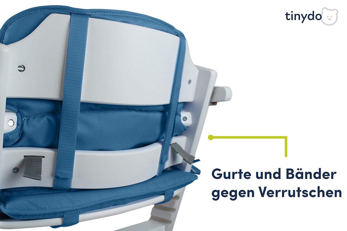 TINYDO wkładka reduktor do krzesełka do karmienia TIMBA SAFETY 1ST, pasy przeciwzsuwne, komfort