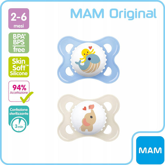 MAM ORIGINAL suzetă liniștitoare x2 2-6m