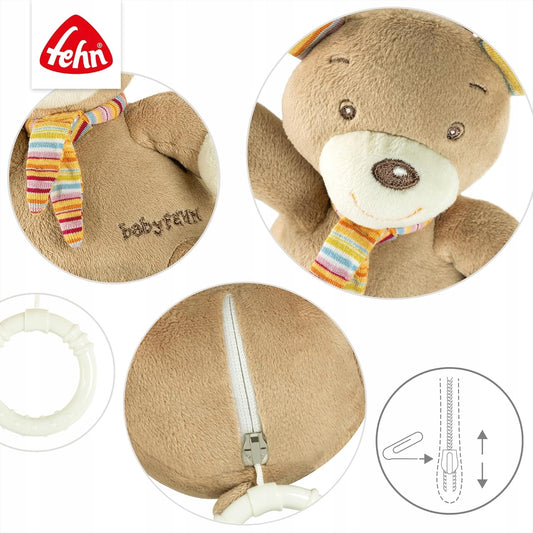FEHN maci függő plüssjáték zenélővel 14 cm
