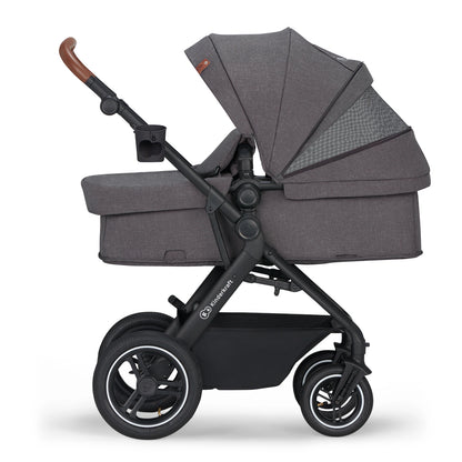 KINDERKRAFT B-TOUR carrinho multifunções 3 em 1 até 22kg + cadeira auto MINK PRO
