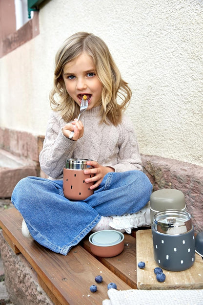 LASSIG Food Jar Happy Prints OCEĽOVÁ TERMOSKA NA JEDLO 350 ml