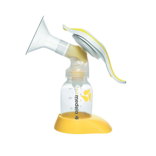 MEDELA Harmony 005.2052 laktator ręczny 2-fazowy U, żółty, używany, do odciągania pokarmu
