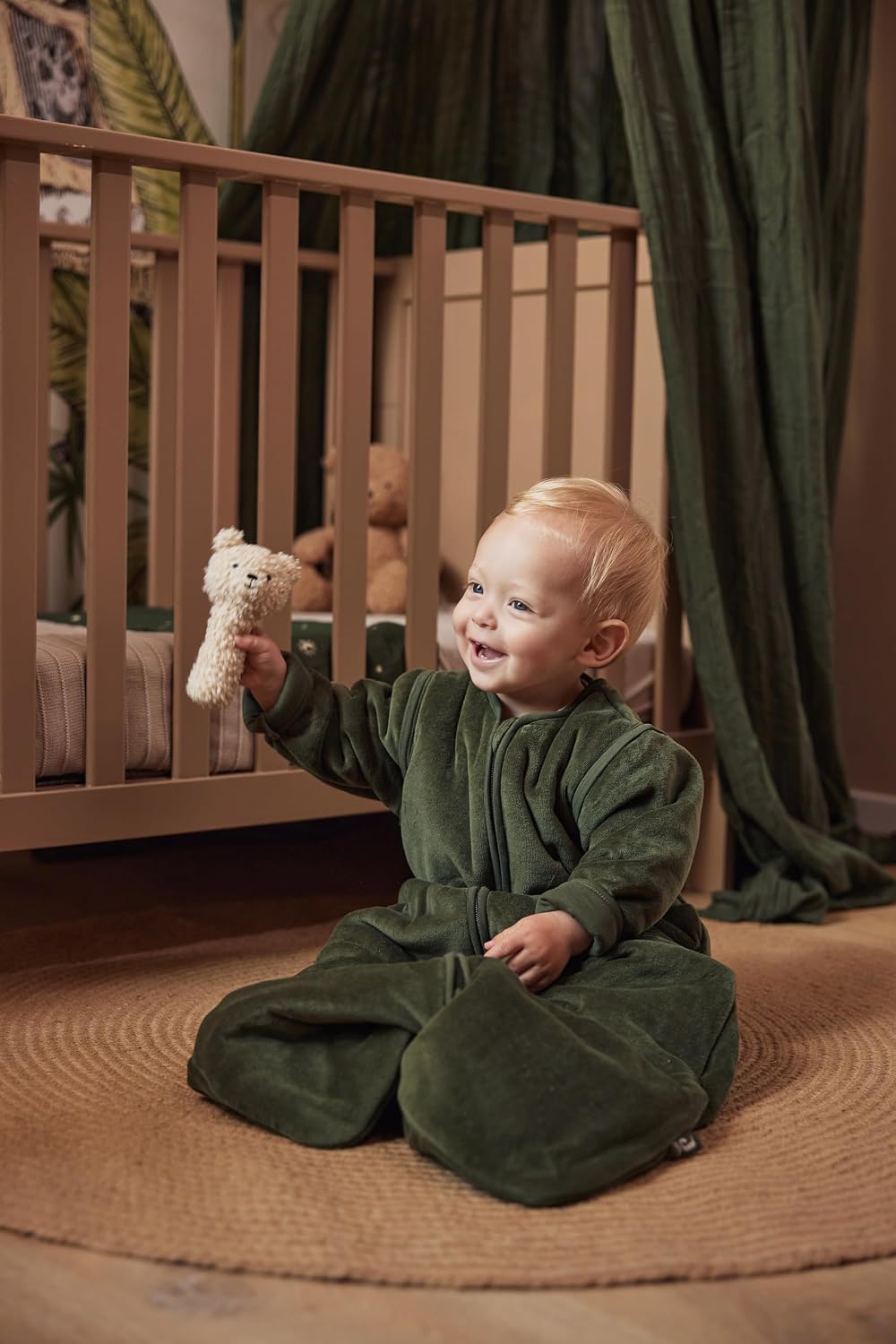 JOLLEIN Teddy grzechotka miś beżowy